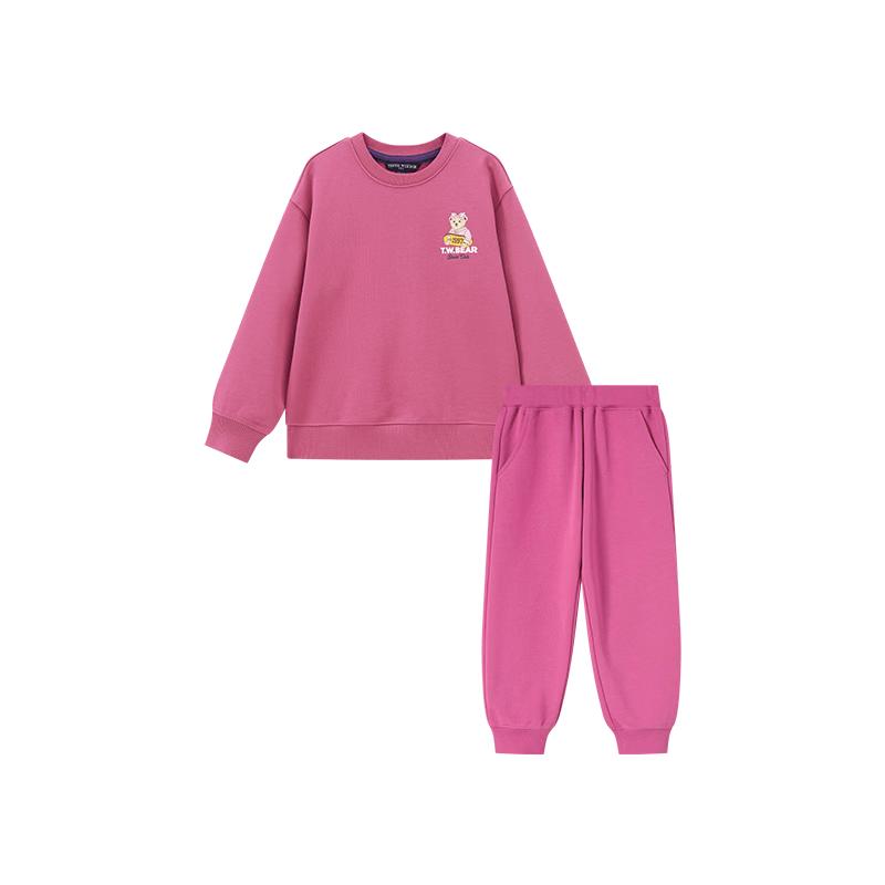 Teenie Weenie Kids Basic Sweatshirt & Sweatpants Set