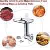 Multifunctional Food Processing Attachment Sausage Filling Tubes Grinding Plates Meat Grinder Attachment for Mixers