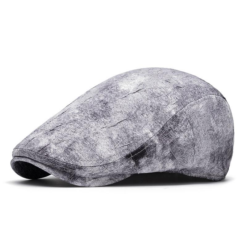 Tie-Dye Beret Women's Spring Summer Thin Cap Graffiti Forward Cap Men Newsboy Hat
