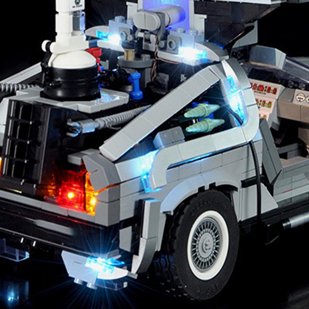 LED Lighting Kit Compatible with Lego 10300 Back to the Future Time Machine Racing Car Model (NOT Include The Model Bricks)