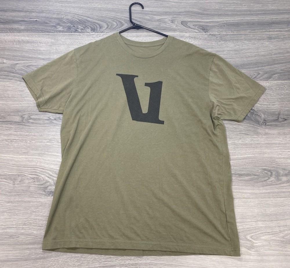 

Modern V1 Style Tee; Olive Green Graphic; Men’s Streetwear Shirt XL Unisex T-Shirt XXXXL