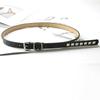 Metal Buckle Dresses Decoration Women Waistband PU Leather Waist Strap Rivet Waist Belts