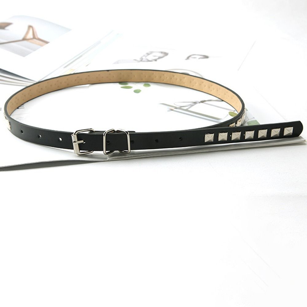 Metal Buckle Dresses Decoration Women Waistband PU Leather Waist Strap Rivet Waist Belts