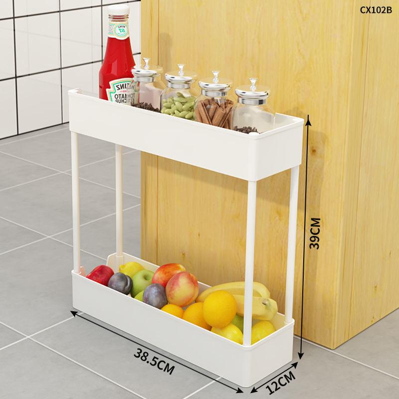 2/3/4 katmanlı ince depolama el arabası mutfak banyo organizatör raf mobil raflar tekerlekli araba tekerlekler ile hareketli boşluk depolama rafı