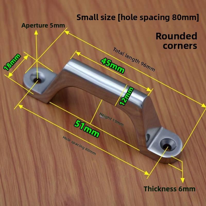 Modern Minimalist 304 Stainless Steel Drawer Pull Handle With Polished Finish For Kitchen Cabinets
