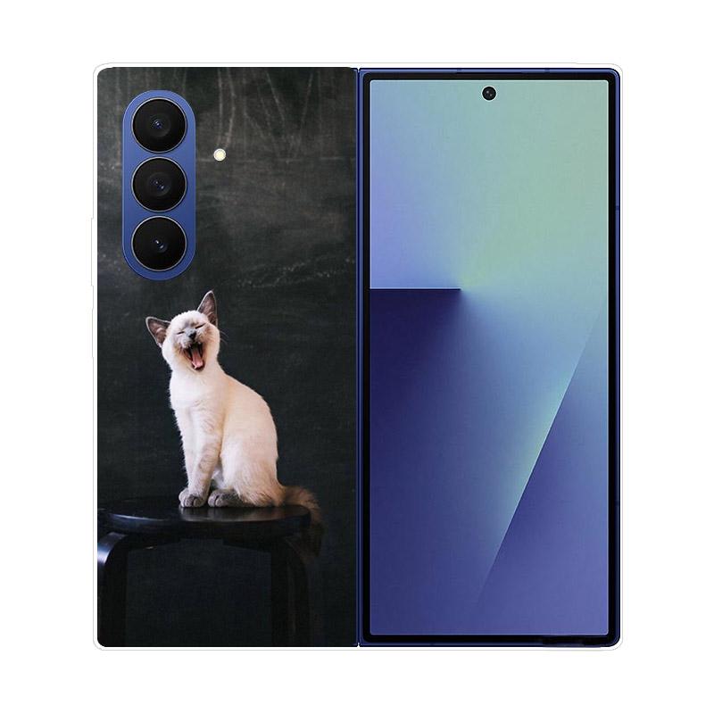 Transparent Folding Phone Case For Samsung Galaxy Z Fold 6 7 Clear Shockproof Hard PC Cover For Samsung Z Fold7 Fold6 Shell Capa