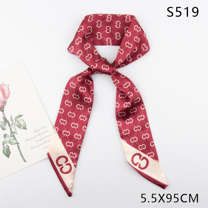 Versatile Vintage Silk Scarf: Hair Tie, Headband, Bag Accessory