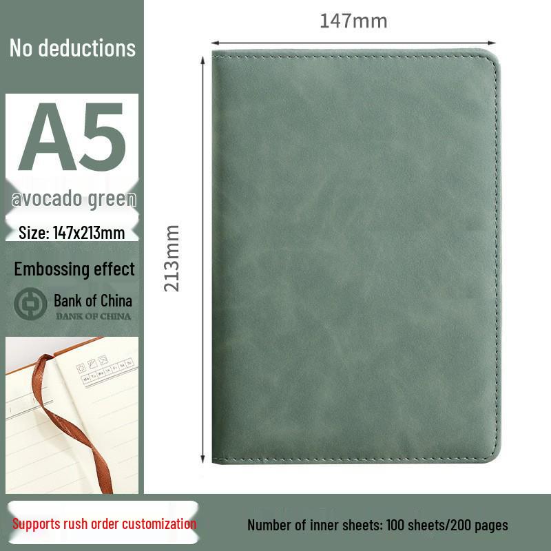 Color-Changing PU Business Notebook: Custom A5/B5 Notepad with Printable Logo for Meeting Minutes.