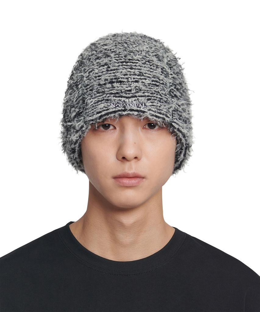 Nomaenyueol Nest Hairy Beanie - Mixed Black