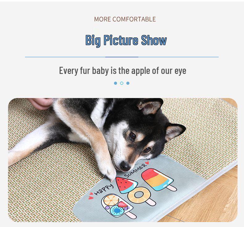 Extra Large Breathable Rattan Pet Bed for Cats and Dogs