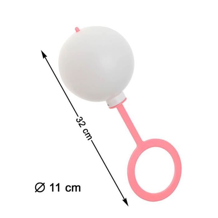 Hochet De Bébé Géant - Rose - ATOSA - Jouet Pour Bébé - 32 Cm - Mixte