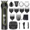 Hair Clipper Set Man's Barber Hair Trimmer Cordless Electric Shaver Body Grooming Kit Waterproof 5 In 1