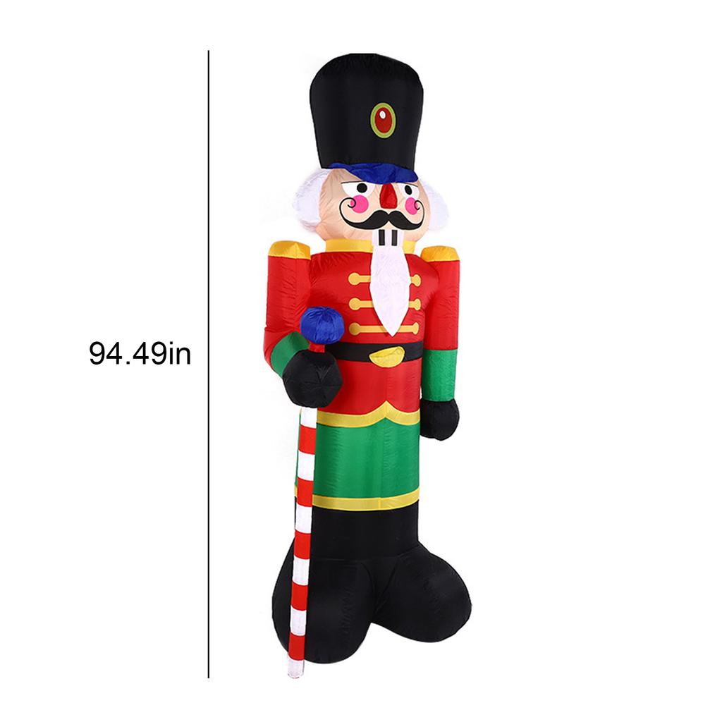 Christmas Inflatable Outdoor Decoration Climbing Santa Claus Gingerbread Inflatable Santa Claus Outdoor with Elf & Reindeer Deco