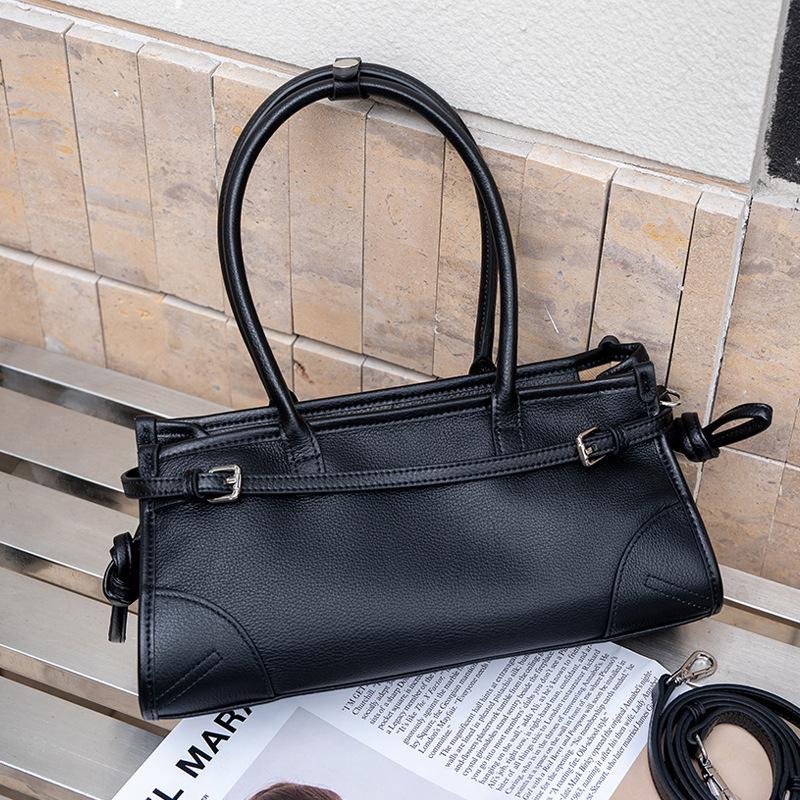 

Женская сумка из натуральной кожи высшего качества, модная сумка через плечо на одно плечо чёрный