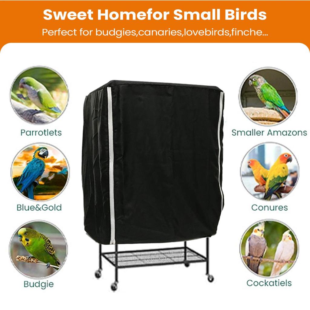 Parrot Cage Cover Large Breathable Shading Sleep Night Blackout Cover Parakeet Parrot Animal Crate Guard For Mink Parakeet