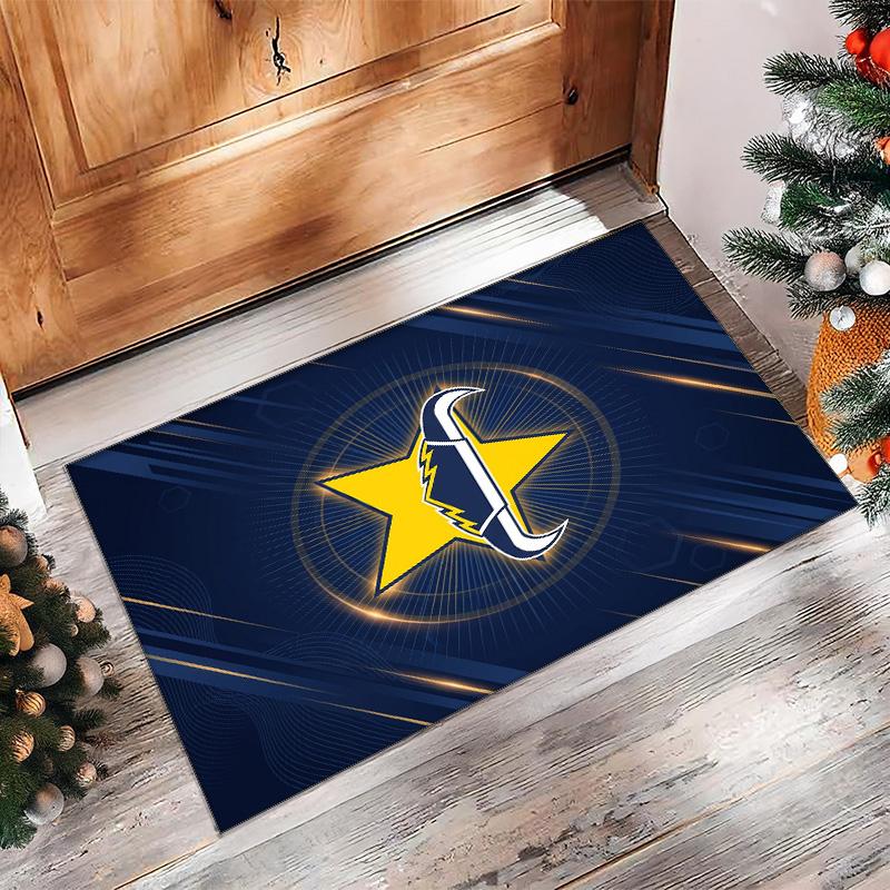 Tappeto in Cristallo di Velluto North Queensland Cowboys Morbido Anti?Tappetino Antiscivolo Comodo per Casa Soggiorno Camera da Letto Tappeto Decorativo