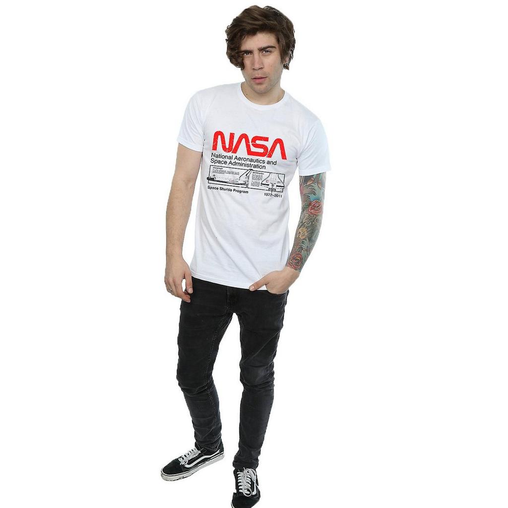 NASA Mens Space Shuttle Cotton T-Shirt