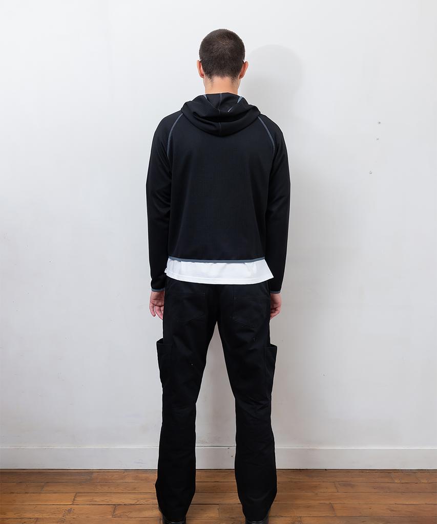 Pabeo Gewaschene Cargohose (Schwarz)