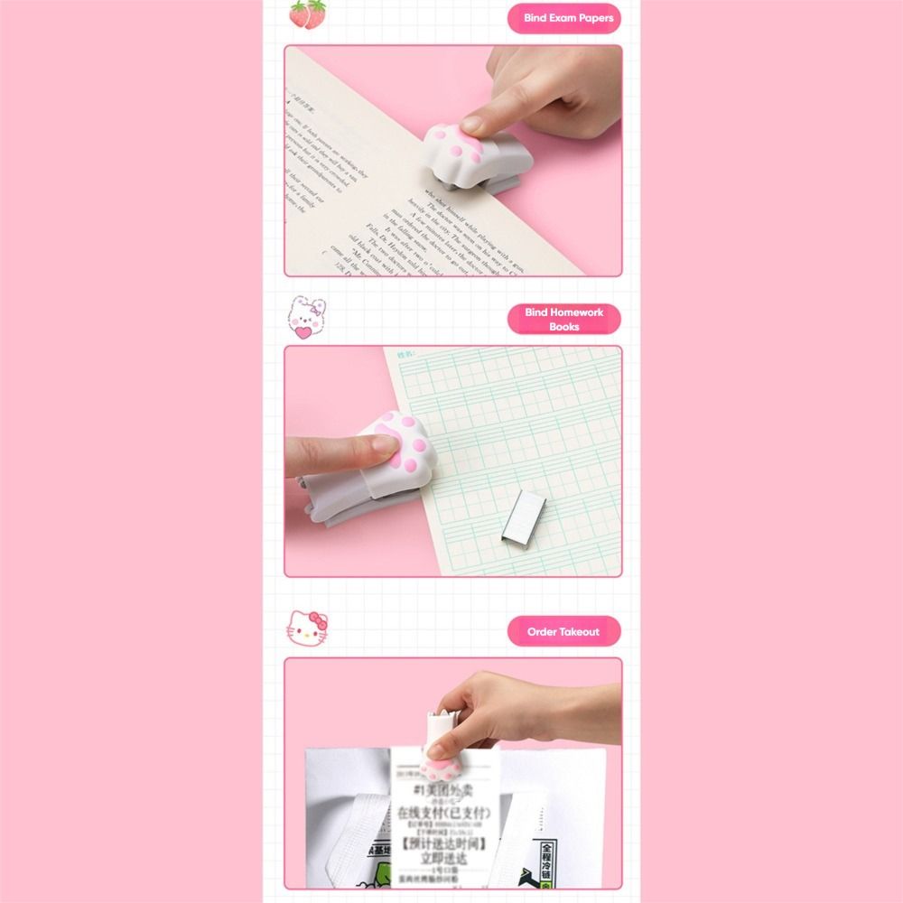 Mini-Portabler Hefter Verwendung 24/6 26/6 Klammern Manuelles Bindewerkzeug Buchbindebedarf