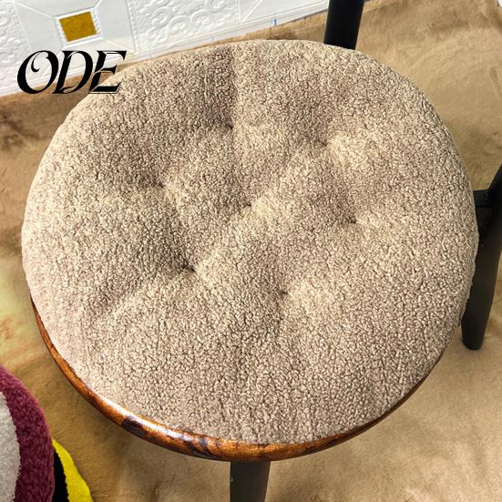 Futon Design Kissen Sitz Rund Pelzig Kurzer Plüsch Oberfläche Extra Dick Stuhl Boden Anti-Rutsch Einfarbige
