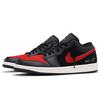 Jordan Air Jordan 1 Sunset C Abrasion Resistant Low top Vintage Basketball Shoes Unisex Black Red 553558-081(Team734-C)