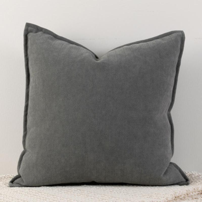 INS Nordic Cushion Cover Thickened Solid Chenille Throw Pillow Covers 45x45/50x50/60x60/65X65cm for Sofa Bed Living Room