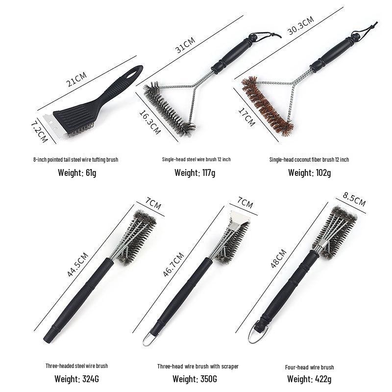 Stainless Steel BBQ Grill Cleaning Brush - Special Wire Brush for Grills and Ovens