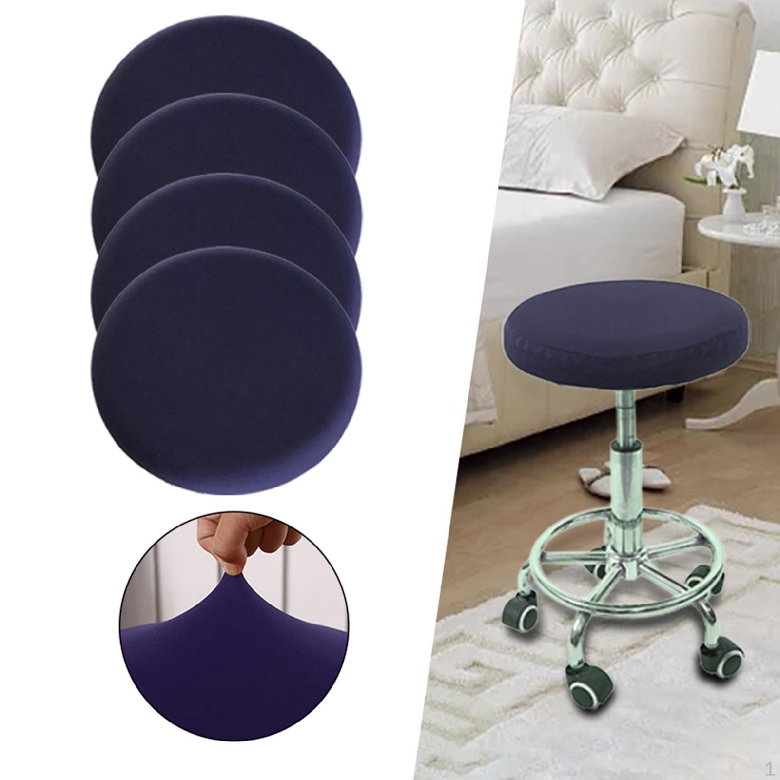 

Round Stool Cover, Fabric Office Conference Furniture темно-синього кольору