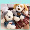 Plush Dog Toy With Overalls For Kids Gift And Bedroom Decor