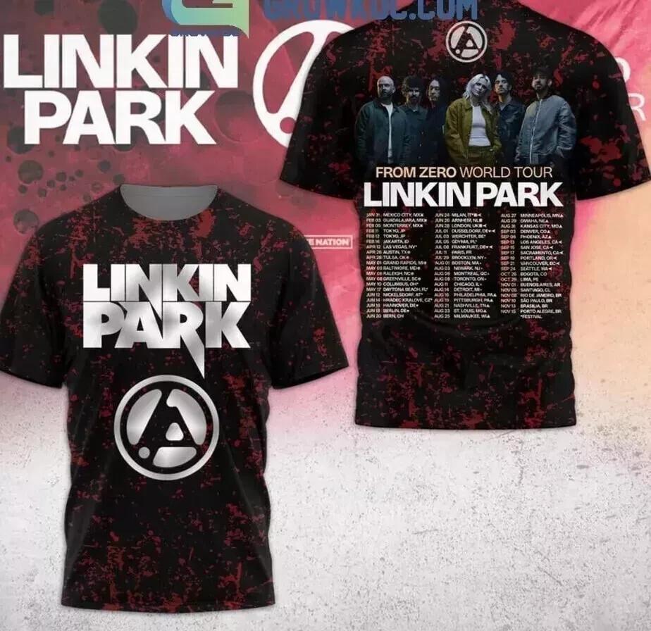 Linkin Park From Zero 2026 World Tour 3D Tour Shirt M