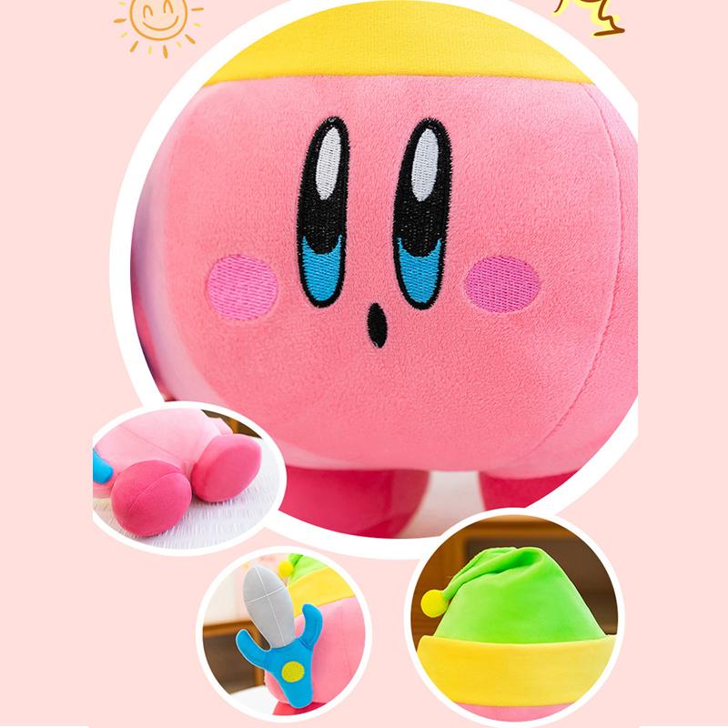 35-60 Kirby Plush Toy Cute Stuffed Doll Cartoon Cute Anime Star Big Size Hug Pillow Pink Gift for Kids Birthday Room Decoration