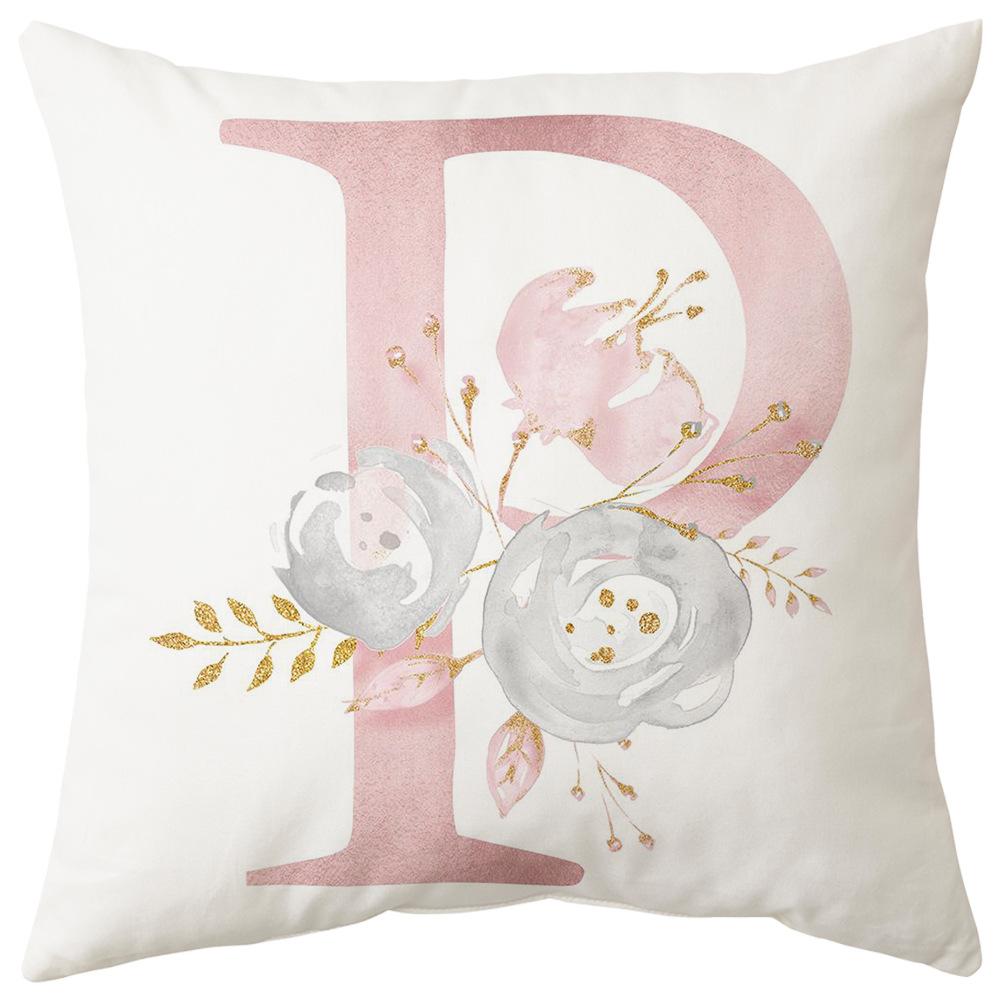 Pillow Cover Letter Valentine's Day Living Room Sofa Pillow Car Waist Pillow Pillow Cover Bedroom