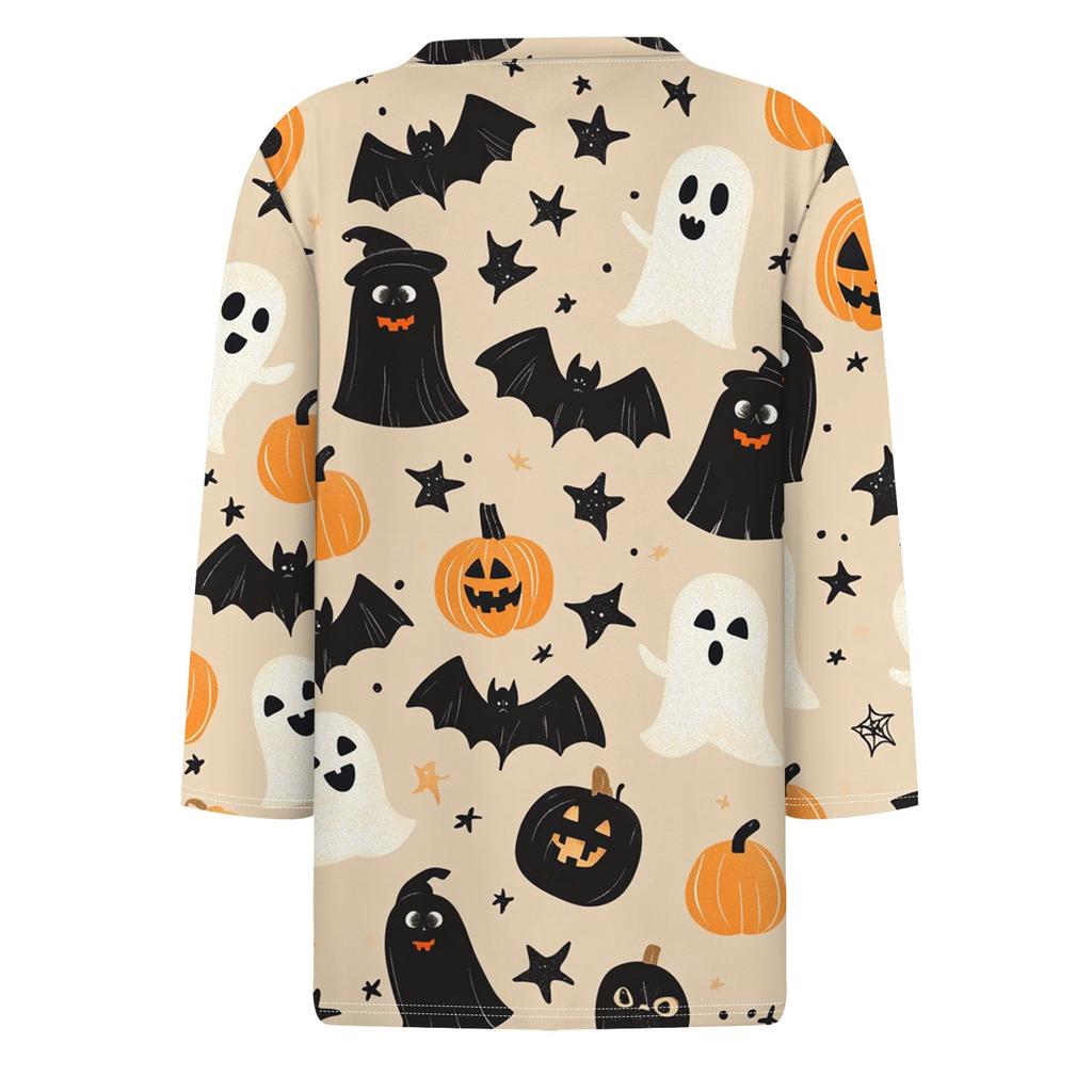 Women's T Shirt Tee Fashion Casual Round Neck 3/4 Sleeve Loose Printed T-Shirt Ladies Top