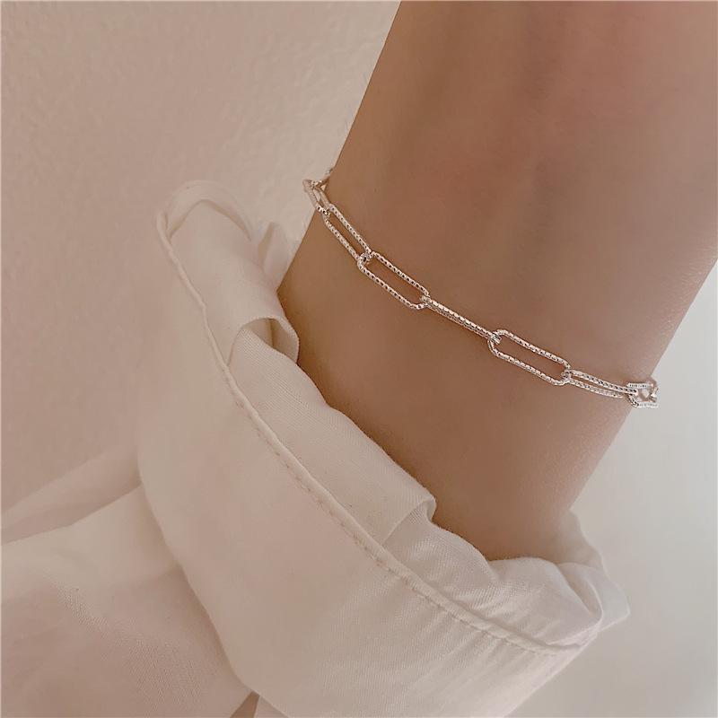 Korean Geometric Patchwork Star Bracelet for Women - Retro, Artistic, Trendy Sequined Hand Jewelry