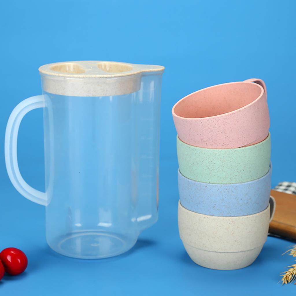 High Grade Wheat Straw Dinnerware Set Children's Unbreakable Dishes Tableware Fork Spoon Chopsticks Bowls Cup Dish Camping Set