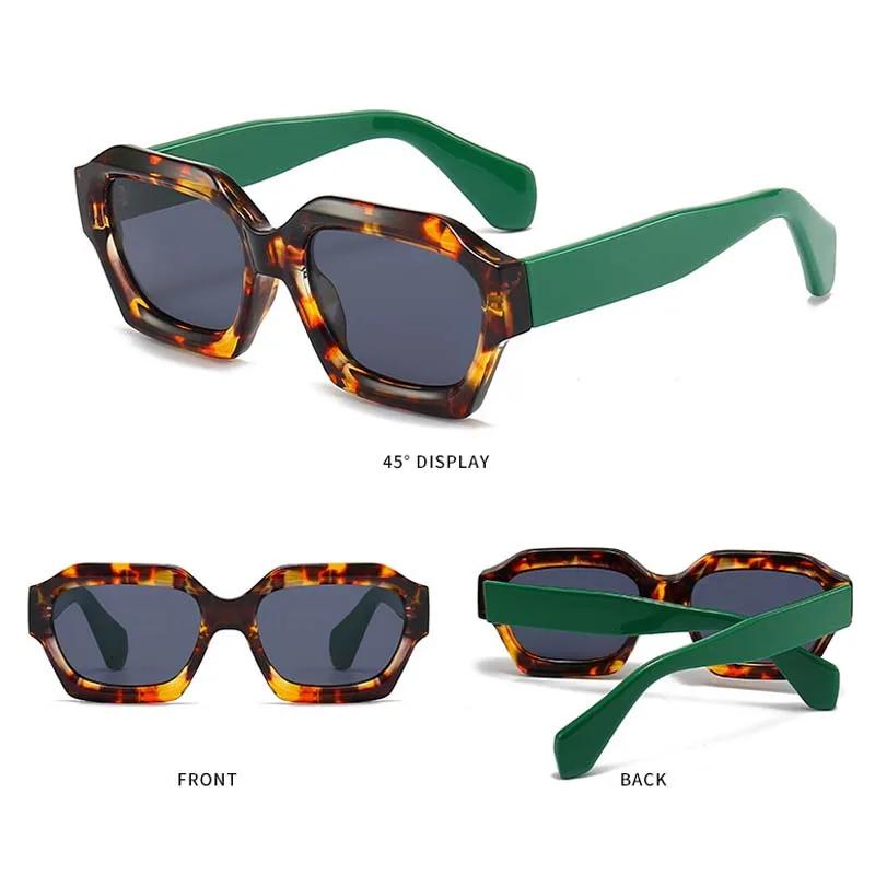 New Square Sunglasses Women Men Luxurious Brand Designer Casual Sun Glasses Female Male Plastic Frame Outdoor Eyewear