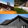 SUNLONG Solar-Powered Cast Aluminium Warm White LED Spotlight for Outdoor Garden Yard Landscape Tree Uplight Downlight