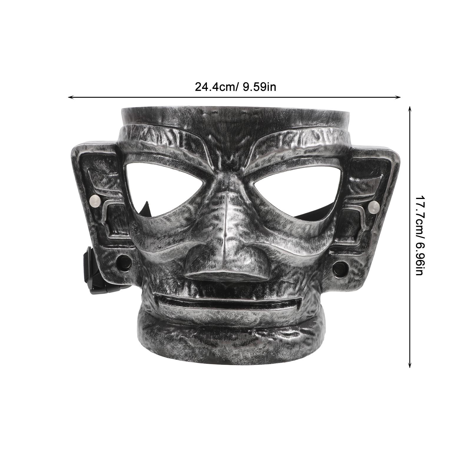 

Sanxingdui Retro Full Face Mask Vintage Design Party Halloween Cosplay Costume Steampunk Mask Women Ball Masks