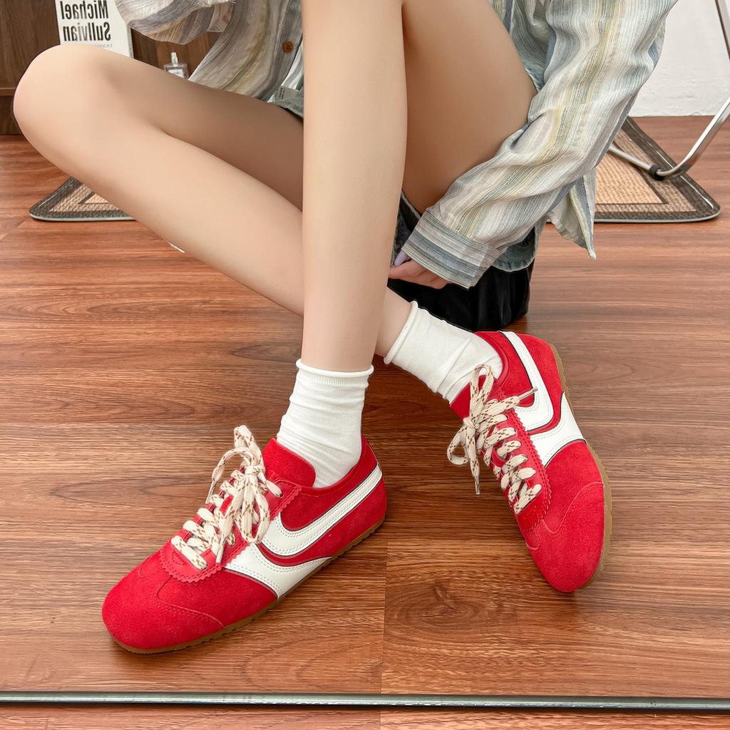 Grape mother summer new retro dad shoes women's trendy cool outer wear high-end sports shoes front lace-up college style