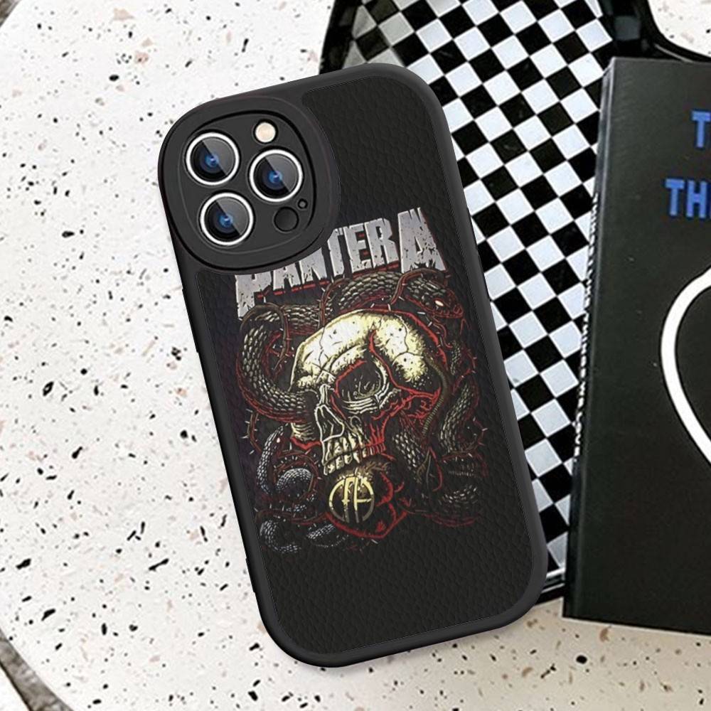 Dark Heavy Metal Rock P-PanteraS Band Phone Case For IPhone 11 12 13 14 15 16 Pro Max Plus Leather Cover
