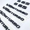 2017 Flat Letters G63 G65 V8 Biturbo V12 Biturbo Emblem for Mercedes Benz AMG W463 Car Side Fender Trunk Nameplate Logo Sticker AV1