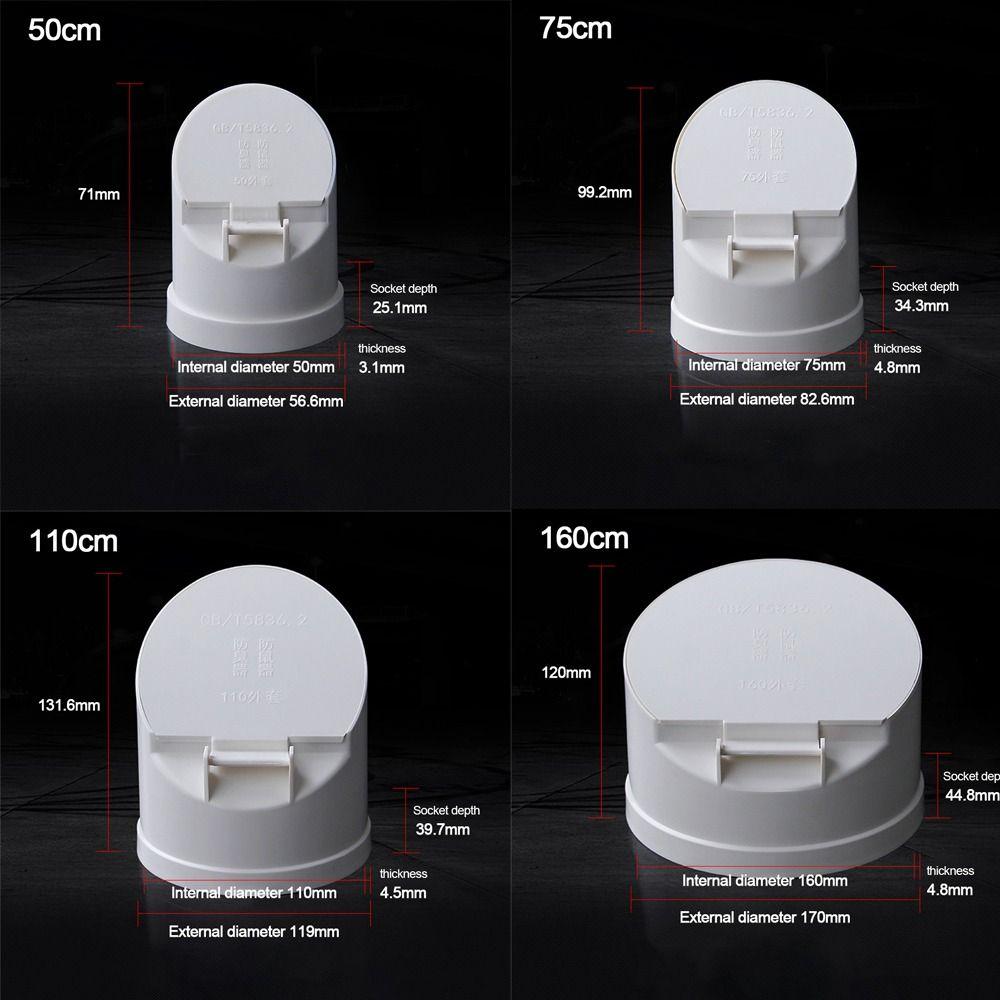 50-160mm Floor Drains Sewage Pipe PVC Drain Pipe Large Displacement Anti odor anti-rat Cover Septic Tank Outdoor Pipe Valve