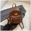 Schoolbag1011 new summer simple large-capacity backpack light travel bag Korean version fashion soft leather backpack women
