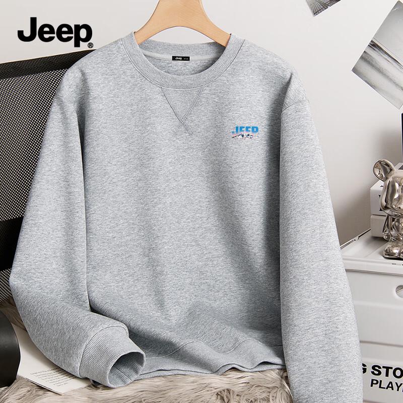 JEEP Men's Triangle Quilted Heavy Cotton Sweatshirt