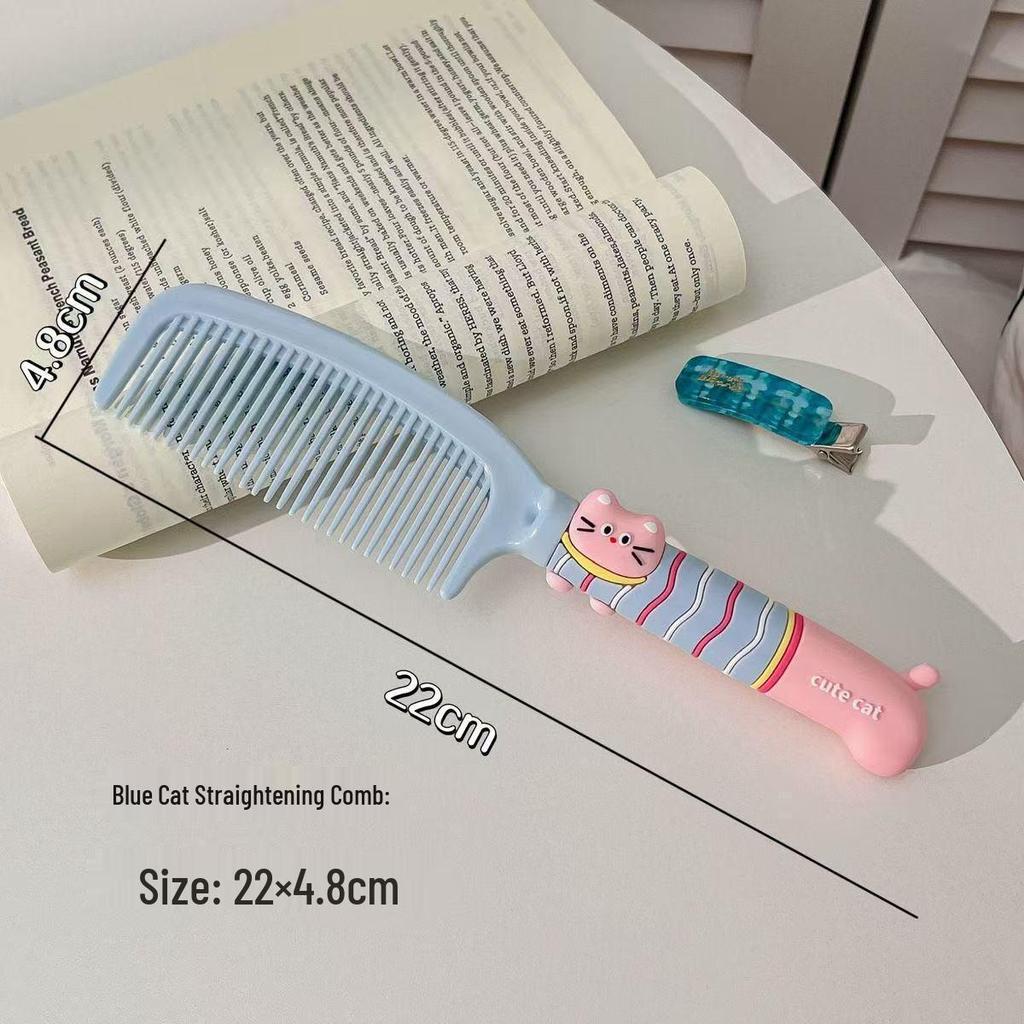 Flauschiger Luftpolsterkamm für Mädchen: Tragbarer, hochwertiger Haarkamm für glattes Haar & Schüler