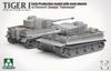 Takom 1/35 Sd.Kfz.181 Pz.Kpfw.6 Ausf.E Tiger 1 Wczesny Model Stalowe Koła z Powłoką Zimmerit, Zestaw Modelu Plastikowego Eskadry Fehrmann TKO2202
