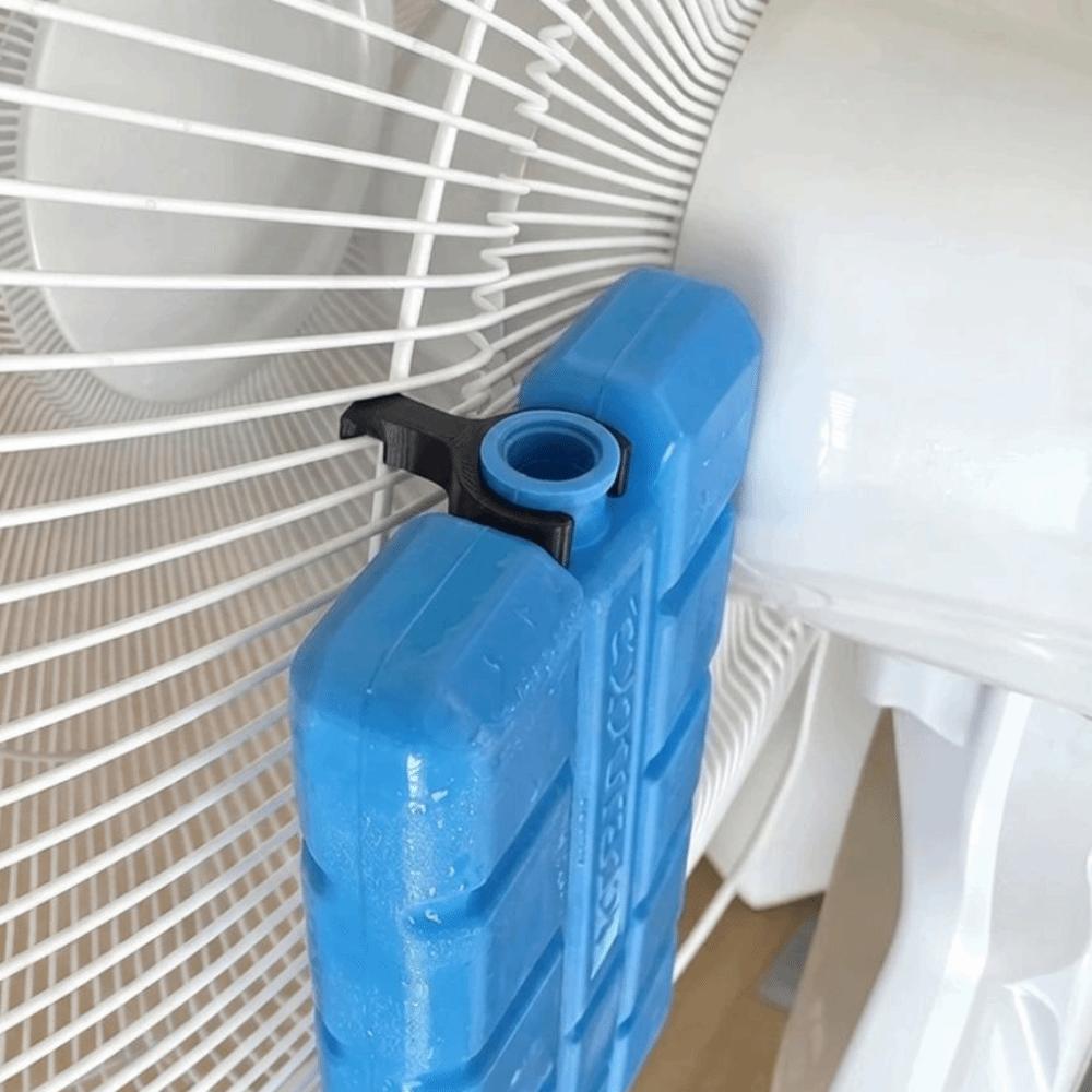 5Pcs Air Cooling Fan Ice Pack Clip 3D Print Fan Cooling Clamp Ice Box Holder Clip Office