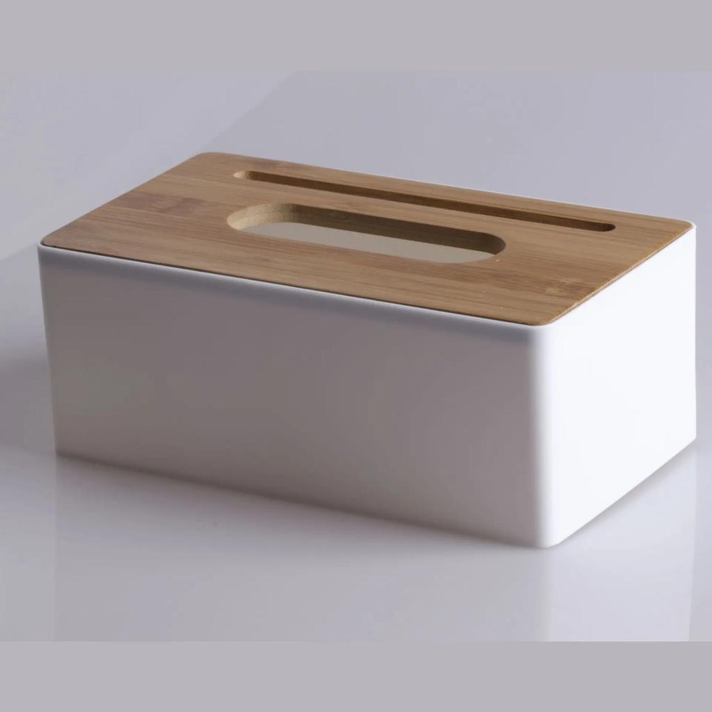 High Quality Tissue Box Napkin Holder Case Paper Box Container Bamboo Cover Solid Wood El Storage Box Home Table Decoration
