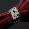 925 Sterling Silver Braided Open Ring Men And Women Wedding Jewelry
