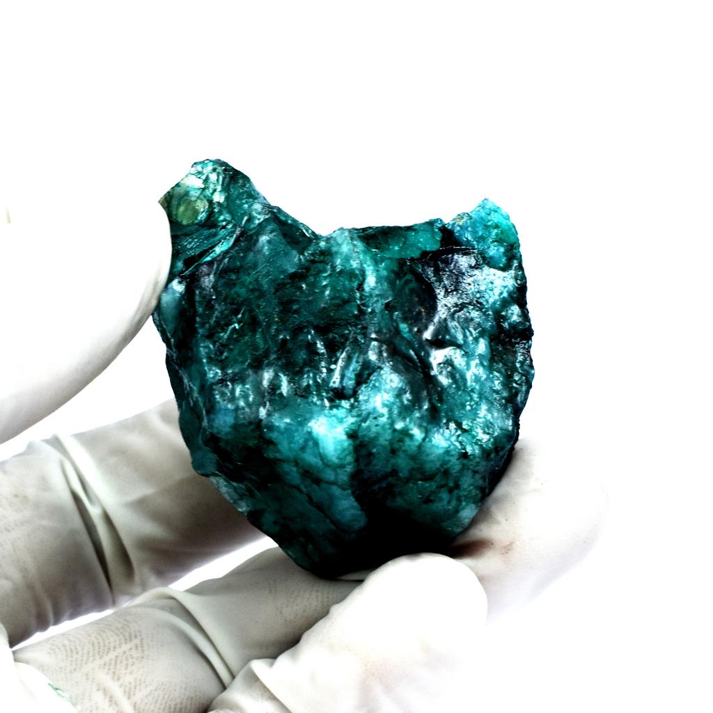 Natural Green Emerald Huge Size 238.10 Ct Uncut Rough CERTIFIED Loose Gemstone AR-2408